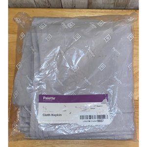 Gee Di Moda Cloth Dinner Napkins 17" x 17" Silver Washable Polyester Wedding